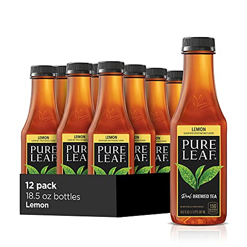Pure Leaf, Iced Tea, Lemon, Sweetened, Real Brewed Black Tea, 18