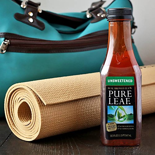 Pure Leaf Iced Tea, Unsweetened Black Tea, 18.5Oz Bottles 12 Pack