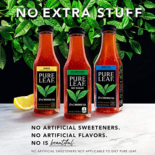 Pure Leaf Iced Tea, Unsweetened Green Tea, 18.5 Oz Bottles 12 P...