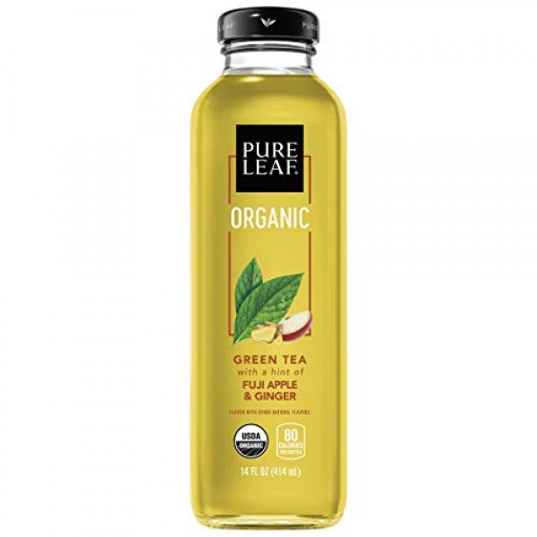 Pure Leaf, Organic Iced Tea, Fuji Apple &Amp; Ginger, 14Oz Bottles