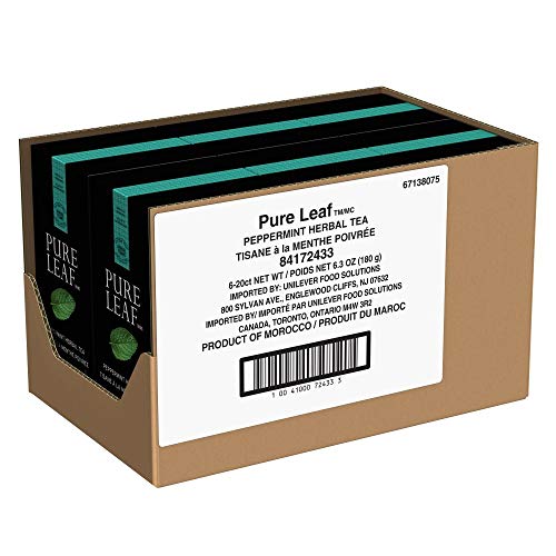 Pure Leaf Peppermint Enveloped Hot Tea Bags Herbal Caffeine Free