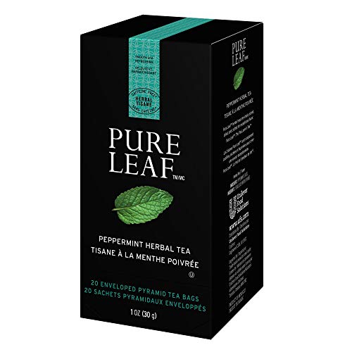 Pure Leaf Peppermint Enveloped Hot Tea Bags Herbal Caffeine Free