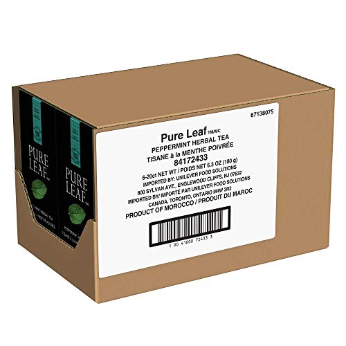 Pure Leaf Peppermint Enveloped Hot Tea Bags Herbal Caffeine Free