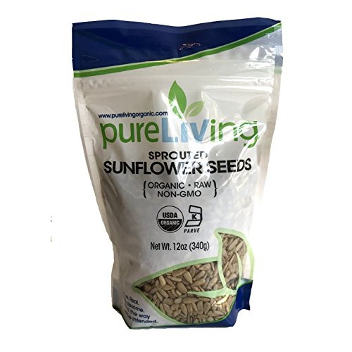 Pure Living - Organic Sprouted Sunflower Seeds 12 Oz