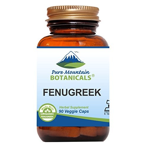 Fenugreek Capsules - 90 Kosher Vegan Caps - Now With 575Mg Organ