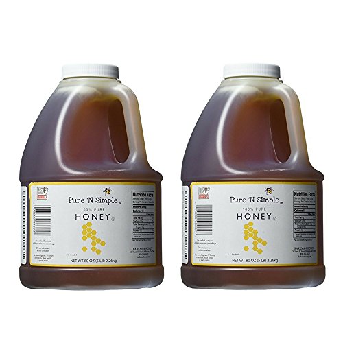 Pure N Simple 100% Pure Honey, 5 Lb 80 Oz Bulk Size - 2 Pack Pure N Simple 100% Pure Honey, 5 Lb 80 Oz Bulk Size - 2 Pack
