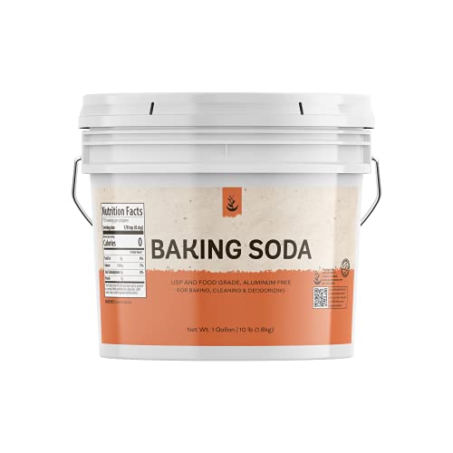 Baking Soda 1 Gallon Bucket By Pure Organic Ingredients, Highe