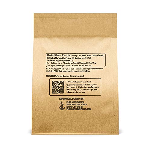 Ground Cinnamon 4 Oz, Cinnamomum Cassia For Baking, Anti-Infla