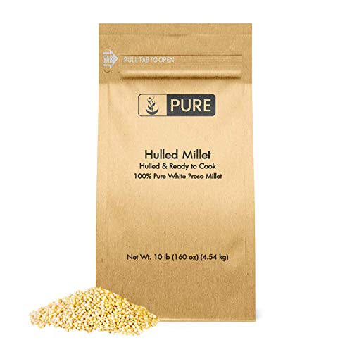 Hulled Millet 10 Lb Whole Grain, High In Fiber, Protein-Rich,