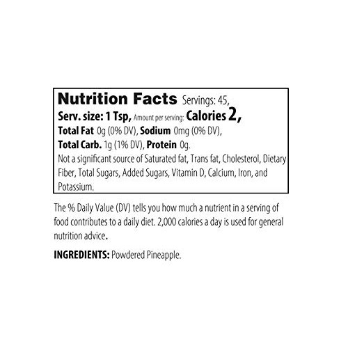 Pineapple Powder 8 Oz Rich In Antioxidants, Great For Smoothie