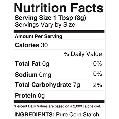 Pure Corn Starch 2 Lb., Thickener For Sauces, Soup, &Amp; Gravy, H