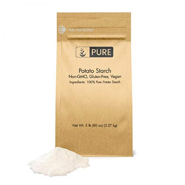 Potato Starch 5 lbs by Pure Organic Ingredients, Gluten-Free, ...
