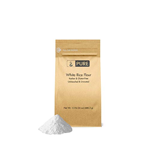 White Rice Flour 1.5 Lb. By Pure Organic Ingredients, Kosher,