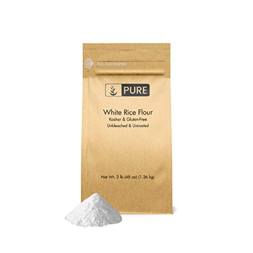 White Rice Flour 3 Lb. By Pure Organic Ingredients, Kosher, Gl