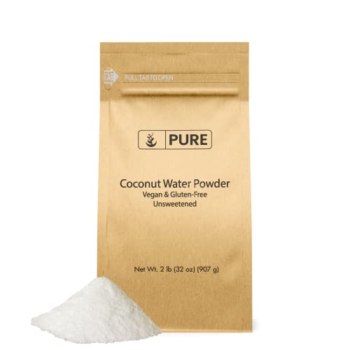 Natural Coconut Water Powder, 2 Lb, 6400 Mg Serving, Great Taste