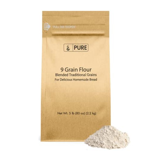 Pure Original Ingredients 9 Grain Flour 5 lb, Bread, Dough, St...