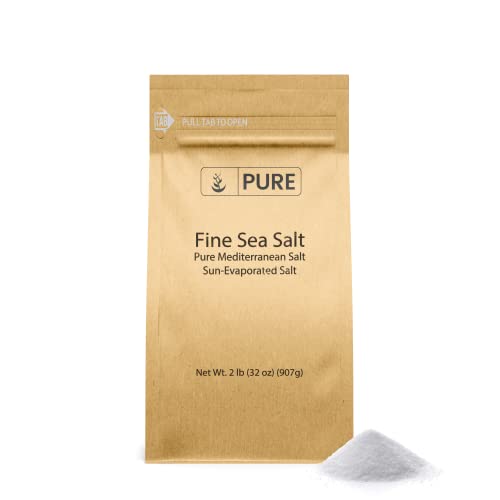 Pure Original Ingredients Fine Sea Salt 2 Lb Mediterranean Sea