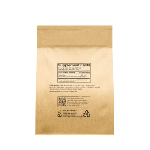 Pure Potassium Bicarbonate 1 Lb., Eco-Friendly Packaging, Natu