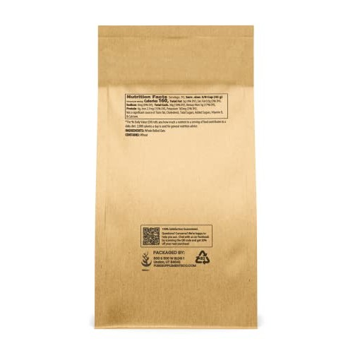 Pure Original Ingredients Rolled Oats 7 lb Old Fashioned, Mild...