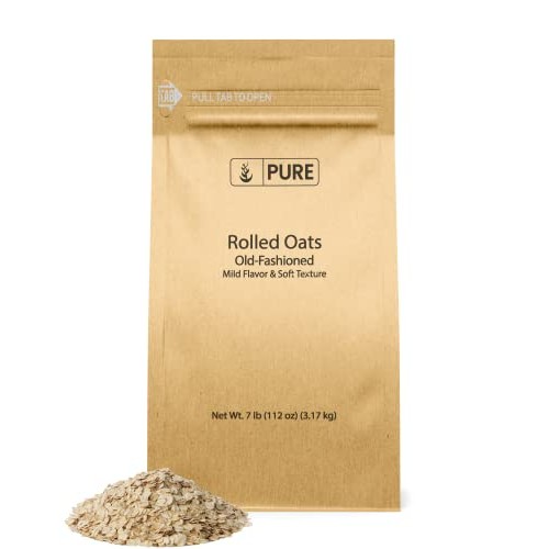 Pure Original Ingredients Rolled Oats 7 lb Old Fashioned, Mild...