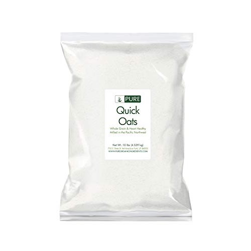 Quick Oats 10 Lb. By Pure Organic Ingredients, Eco-Friendly Pa