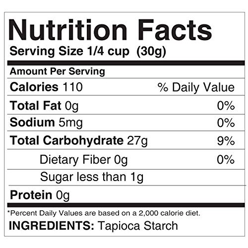 Tapioca Flour 2 Lb. By Pure, Eco-Friendly Packaging, Also Call