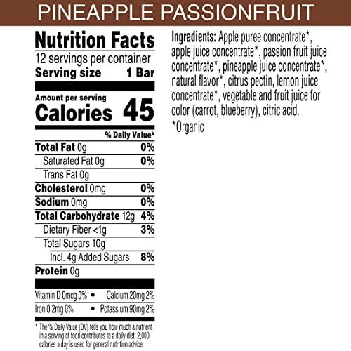 Pure Organic Layered Fruit Bars, Gluten Free, Vegan Fruit Snacks...