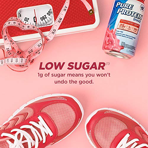 Pure Protein Strawberry Cream Protein Shake | 35G Complete Prote