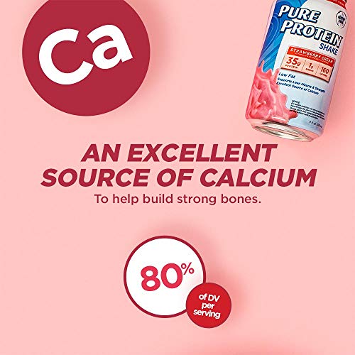Pure Protein Strawberry Cream Protein Shake | 35G Complete Prote