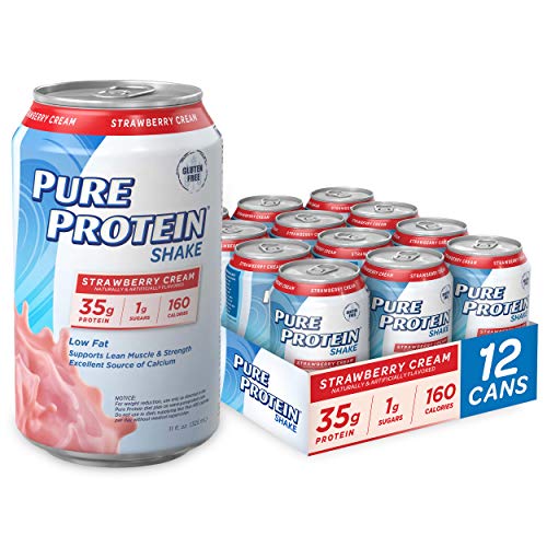 Pure Protein Strawberry Cream Protein Shake | 35G Complete Prote