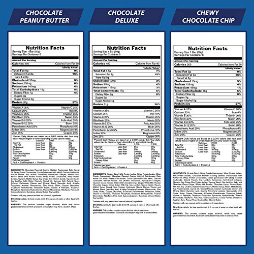 Pure Protein Bar Variety Pack 6 Chocolate Peanut Butter, 6 Chew