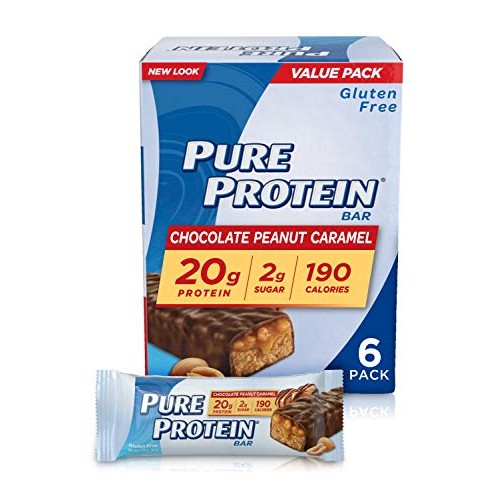 Pure Protein Chocolate Peanut Caramel, 50 Gram, 6 Count