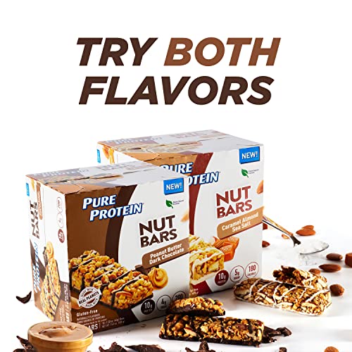 Pure Protein Nut Bars, Peanut Butter Dark Chocolate, 10g Protein...