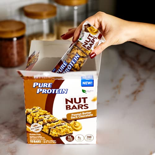 Pure Protein Nut Bars, Peanut Butter Dark Chocolate, 10g Protein...