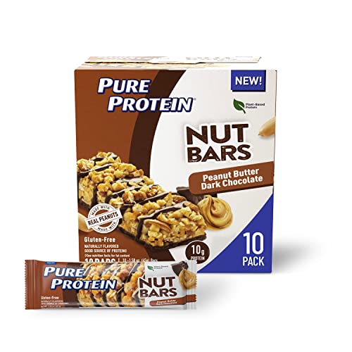 Pure Protein Nut Bars, Peanut Butter Dark Chocolate, 10g Protein...