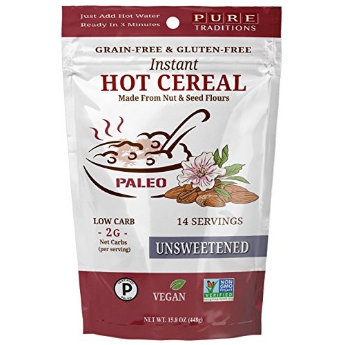 Instant Hot Cereal, Certified Paleo, Low Carb, Keto Friendly, Gl
