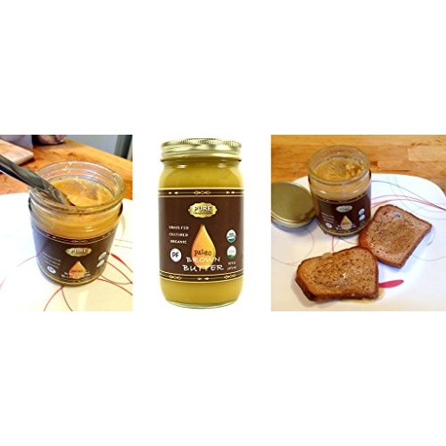 Organic Cultured Brown Butter Ghee, Grass Fed, Casein And Lactos