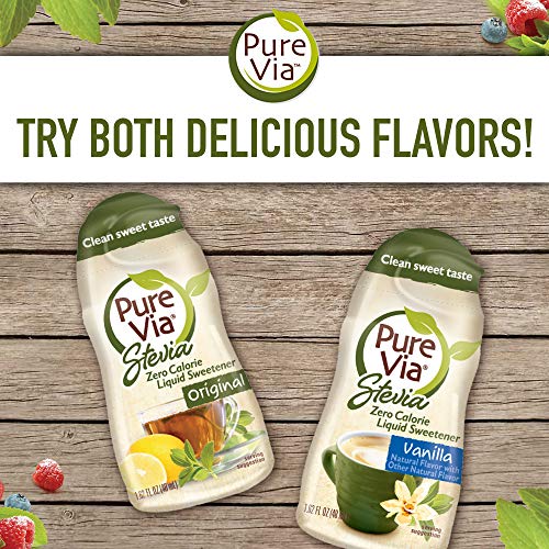Pure Via Stevia Liquid, Stevia Drops, Liquid Stevia, Sugar Subst