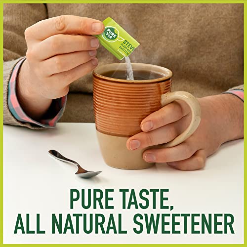 Pure Via Stevia Sweetener Packets, Sugar Substitute, Natural Swe