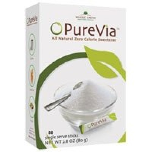Purevia All Natural Zero Calorie Sweetener -- 80 Packets