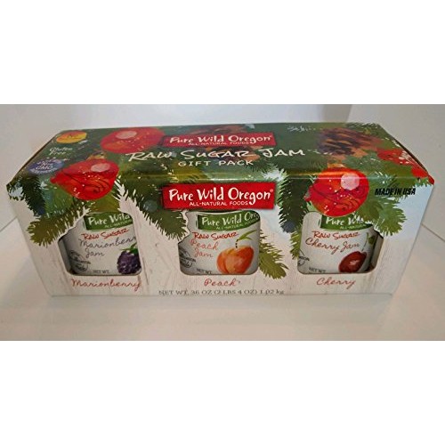 Jam Gift Box, Marionberry Jam, Peach Jam &Amp; Cherry Jam Pack Of 3