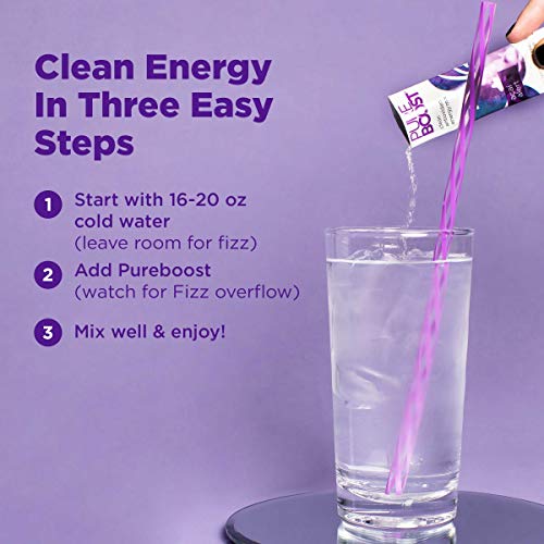 Pureboost Clean Energy Drink Mix + Immune System Support. Sugar-