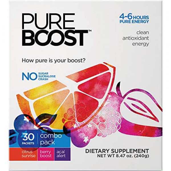 Pureboost Clean Energy Drink Mix. No Sugar No Sucralose. Healthy