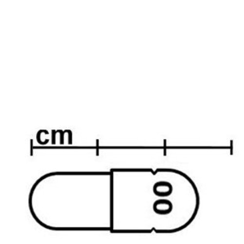 Purecapsusa - Size 00 Black/Red Empty Gelatin Capsules
