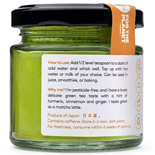 Turmeric Matcha Green Tea - 50G 1.76Oz Jar By Purechimp - For
