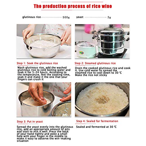 Purelemon 10Pcs Wine Yeast-Sweet Glutinous Rice Wine Yeast,Rice