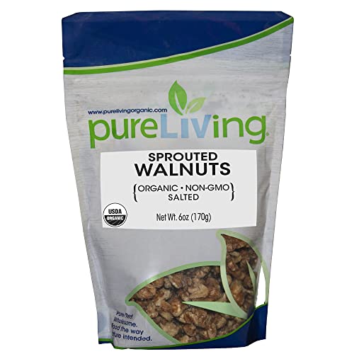 PureLiving SPROUTED Organic Almonds, Pecans, and Walnuts with Sa...