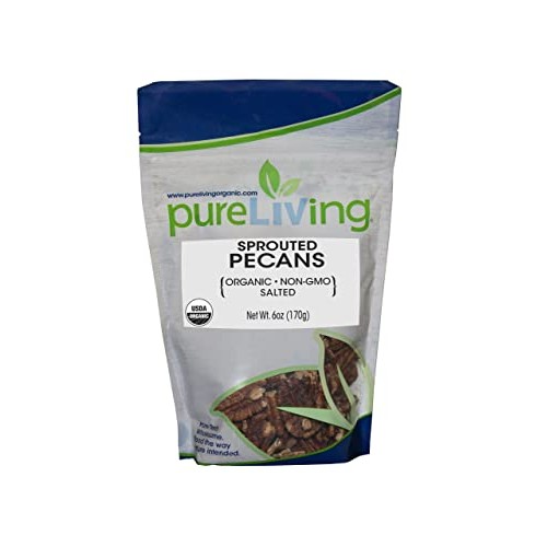 PureLiving SPROUTED Organic Almonds, Pecans, and Walnuts with Sa...