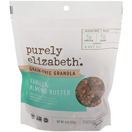 Purely Elizabeth, Granola Vanilla Almond Butter Collagen Grain F