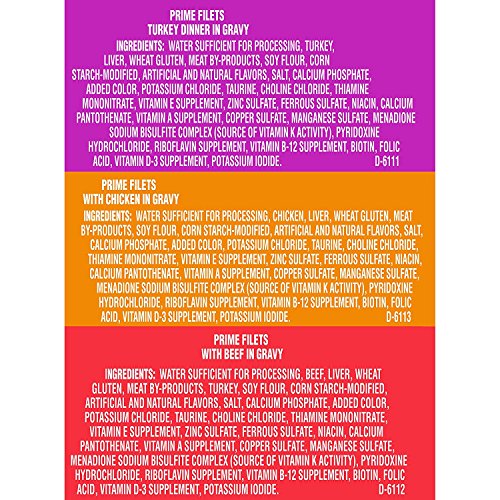 Purina Friskies Gravy Wet Cat Food Variety Pack, Prime Filets Me